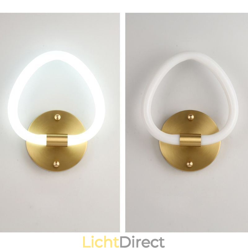 Moderne wandlamp in hartvorm voor binnen