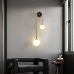 Globe Glazen Wandlamp Verlichting Moderne Messing Wandlamp