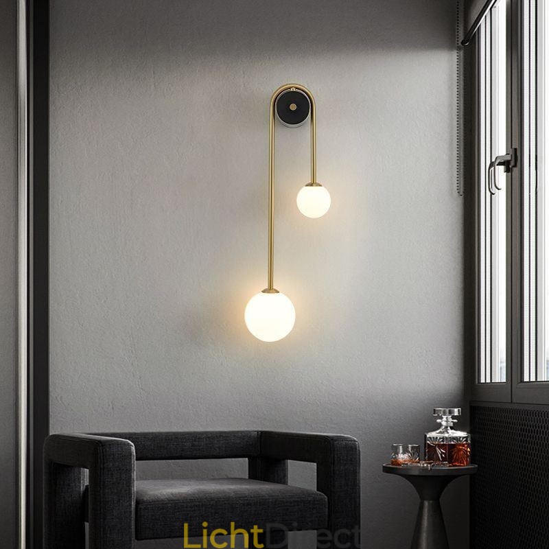 Globe Glazen Wandlamp Verlichting Moderne Messing Wandlamp