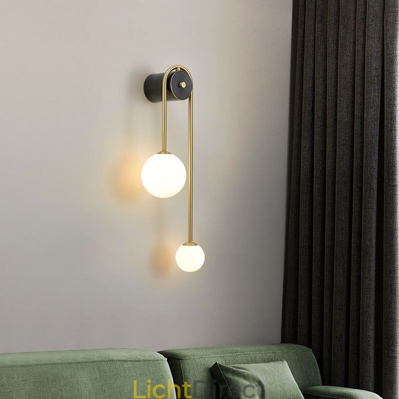 Globe Glazen Wandlamp Verlichting Moderne Messing Wandlamp
