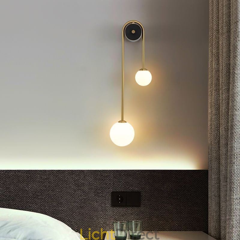 Globe Glazen Wandlamp Verlichting Moderne Messing Wandlamp