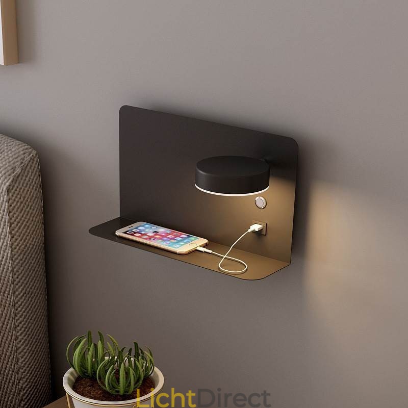 Wandlamp Draaibare Wandlamp met USB-oplaadpoort