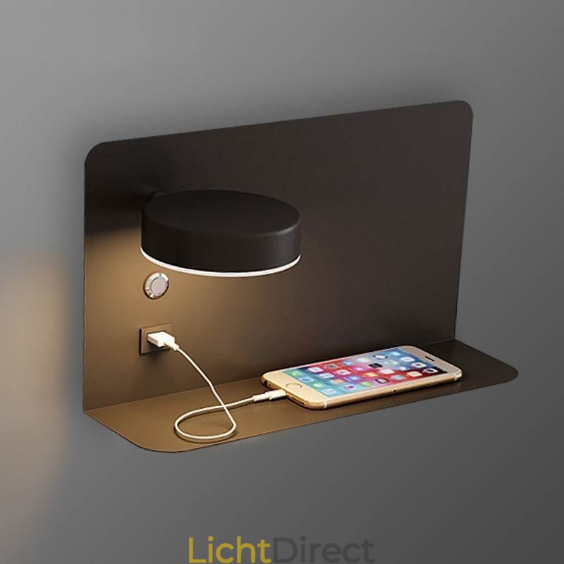 Wandlamp Draaibare Wandlamp met USB-oplaadpoort