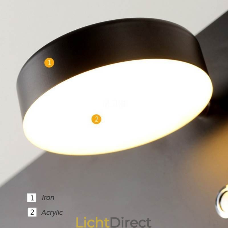 Wandlamp Draaibare Wandlamp met USB-oplaadpoort