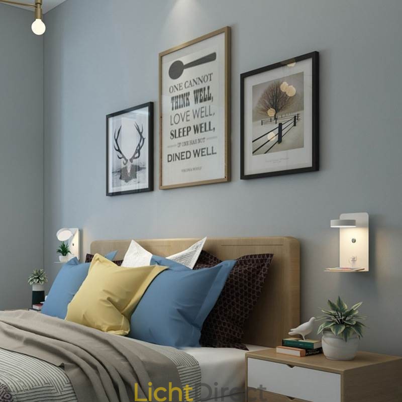 Wandlamp Draaibare Wandlamp met USB-oplaadpoort
