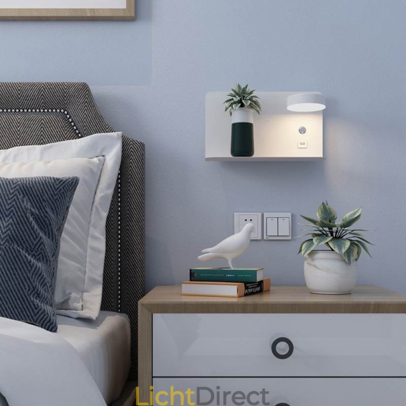 Wandlamp Draaibare Wandlamp met USB-oplaadpoort