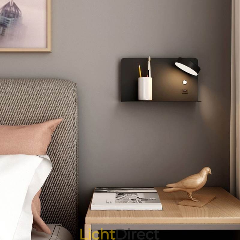Wandlamp Draaibare Wandlamp met USB-oplaadpoort