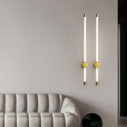 Messing wandlamp moderne acryl strip wandlamp