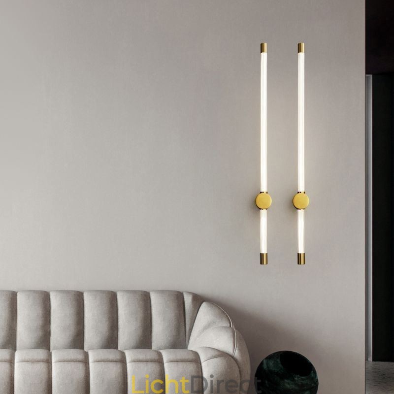 Messing wandlamp moderne acryl strip wandlamp