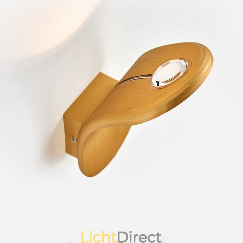 Minimalistische aluminium wandlamp