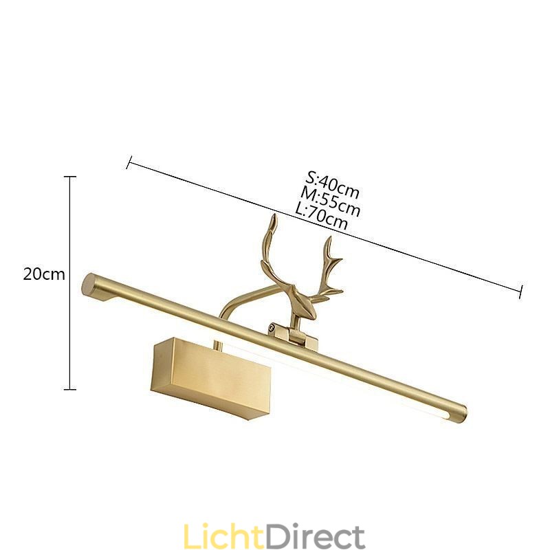 Nordic Messing Wandlamp Spiegel Frontlicht