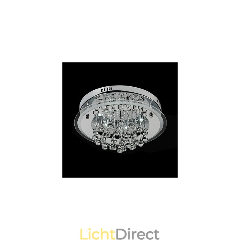 Moderne eigentijdse chromen kristal inbouw