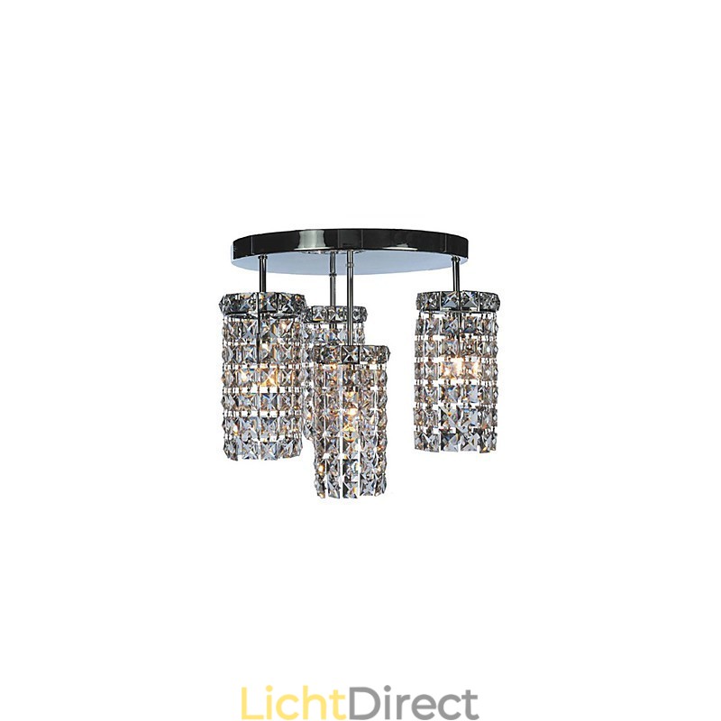 Moderne kristallen plafondlamp met 4 lampen