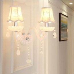 Klassieke Europese stijl kristallen wandlamp elegante wandlamp