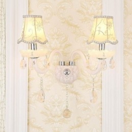 Klassieke Europese stijl kristallen wandlamp elegante wandlamp