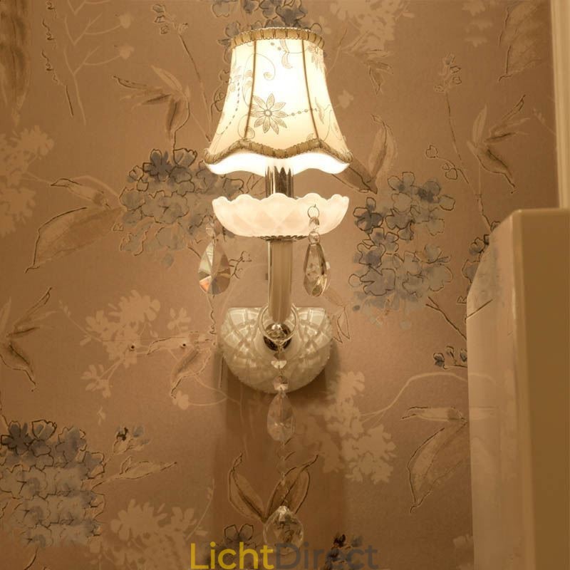 Klassieke Europese stijl kristallen wandlamp elegante wandlamp