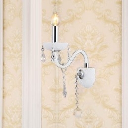 Klassieke Europese stijl kristallen wandlamp elegante wandlamp