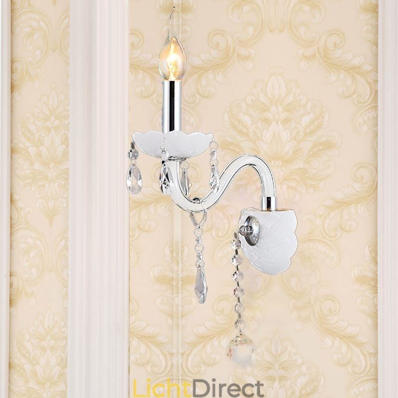 Klassieke Europese stijl kristallen wandlamp elegante wandlamp