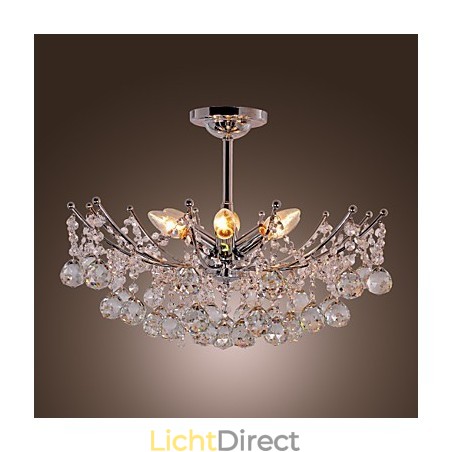 Luxe kristallen kroonluchter met 6 lampen hangkroonluchter Luxe kristallen kroonluchter met 6 lampen hangkroonluchter