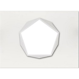 Gemonteerde moderne nachtlamp wit + warm witte kleur plafondverlichting