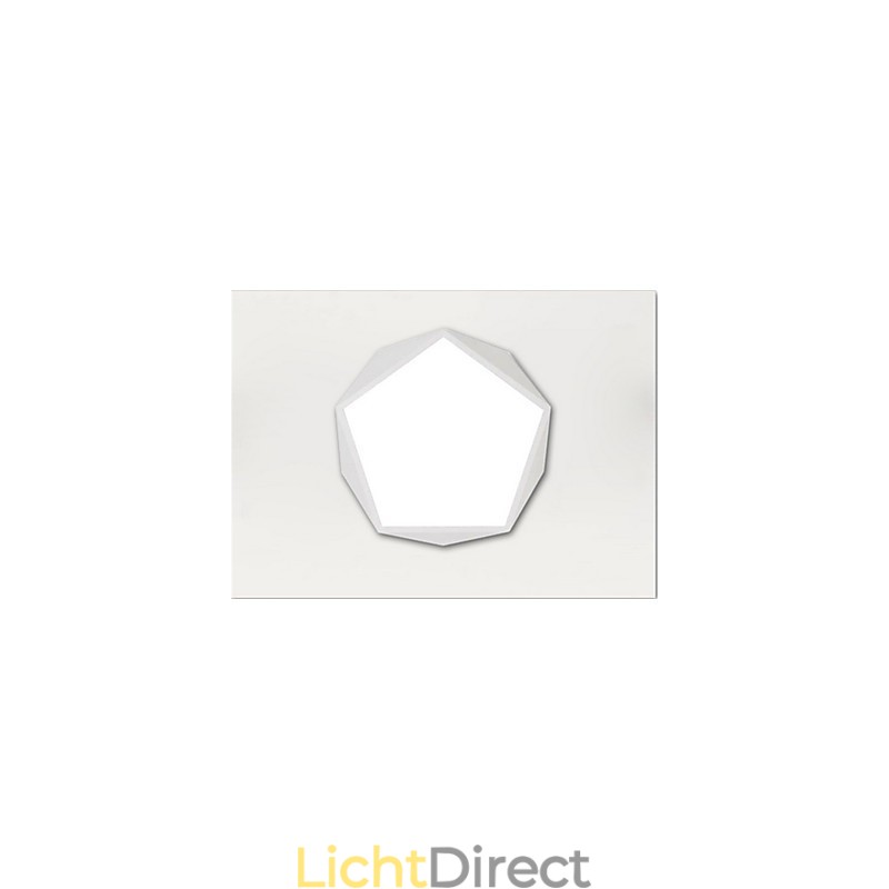 Gemonteerde moderne nachtlamp wit + warm witte kleur plafondverlichting