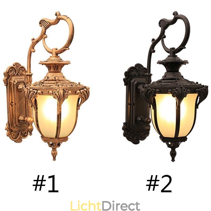Europese Retro Buitenlamp Waterdicht Gebeeldhouwde Wandlamp Binnenplaats Gang