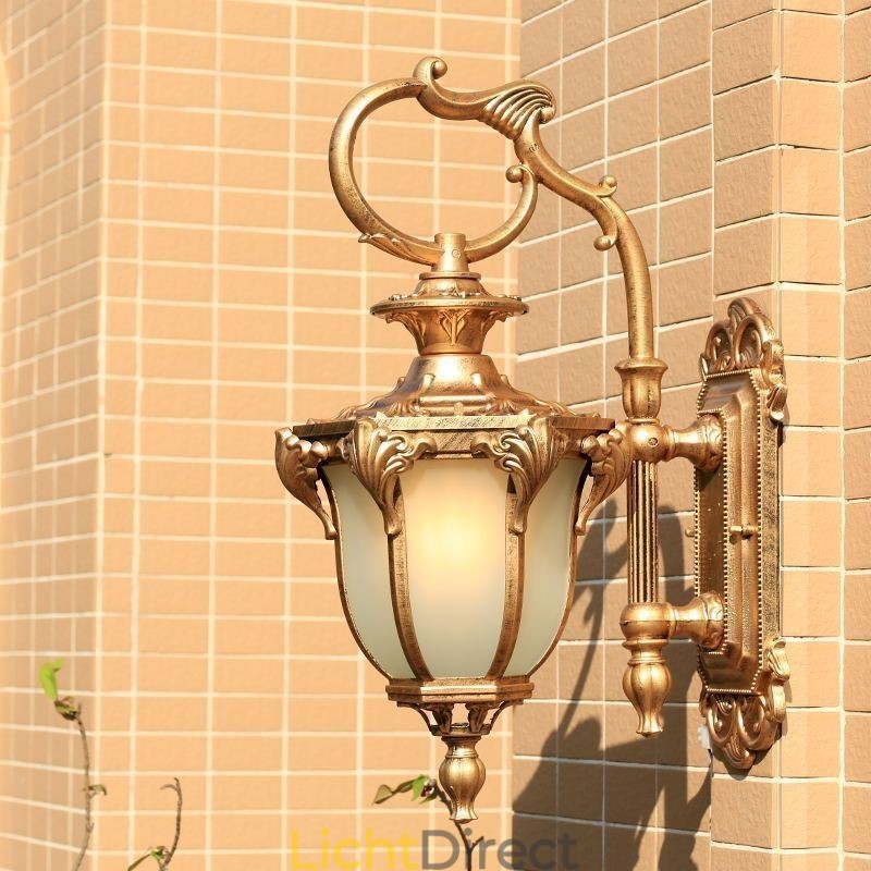 Europese Retro Buitenlamp Waterdicht Gebeeldhouwde Wandlamp Binnenplaats Gang