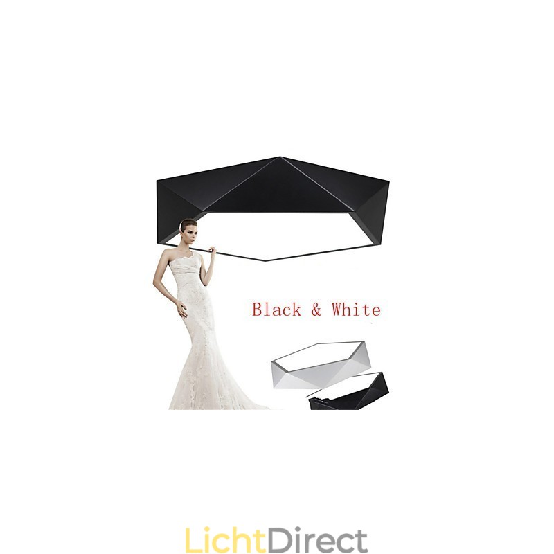 Gemonteerde moderne nachtlamp wit + warm witte kleur plafondverlichting