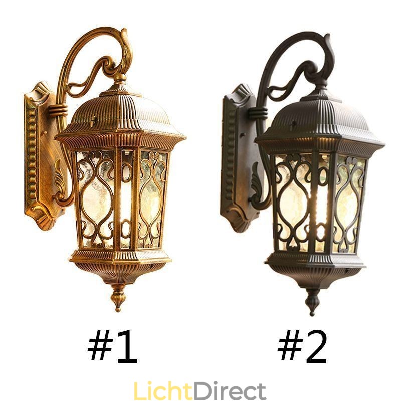 Europese Retro Buiten Wandlamp Waterdichte Gesneden Wandlamp
