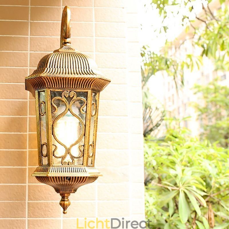 Europese Retro Buiten Wandlamp Waterdichte Gesneden Wandlamp