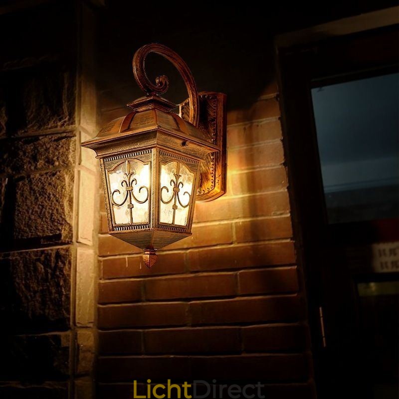 Europese Retro Buiten Wandlamp Waterdichte Pijlbloem Wandlamp