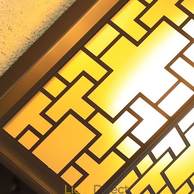 Chinese Buiten Wandlamp Waterdichte Raamrooster Wandlamp