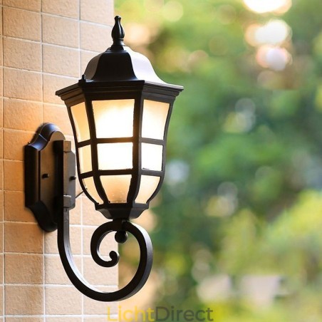 Europese wandlamp Retro buitenlamp Enkele kop waterdichte matglazen wandlamp Europese wandlamp Retro buitenlamp Enkele kop waterdichte matglazen wandlamp