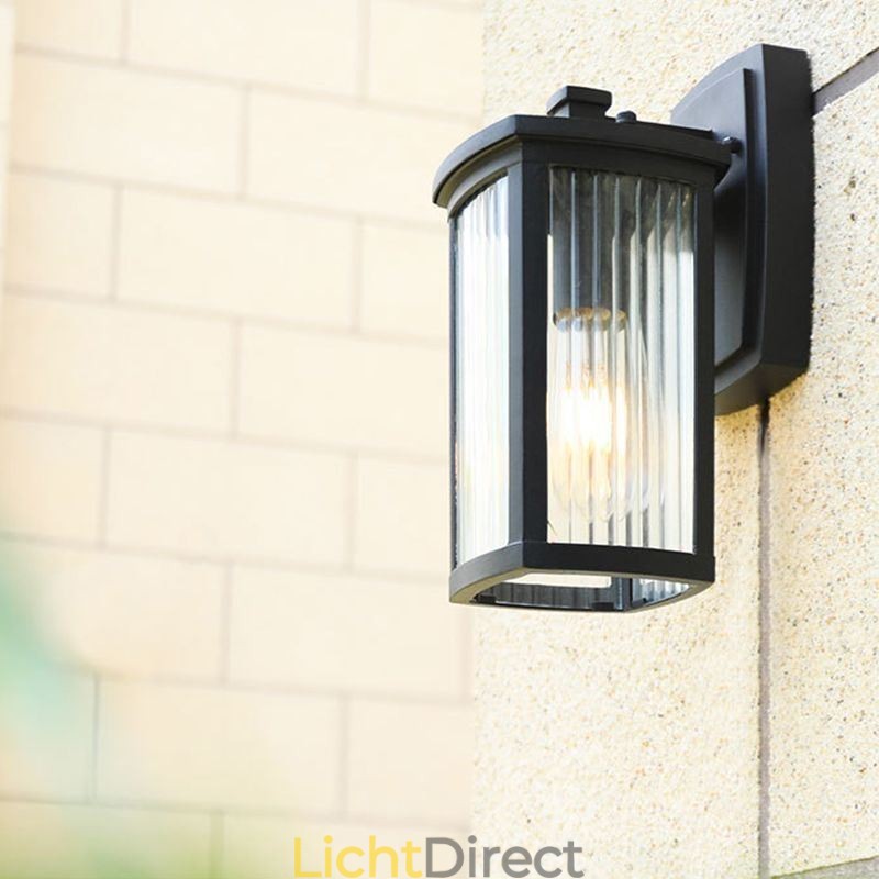 Moderne eenvoudige buitenlamp waterdichte vierkante kolom wandlamp binnenplaats gang