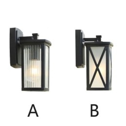 Moderne eenvoudige buitenlamp waterdichte vierkante kolom wandlamp binnenplaats gang