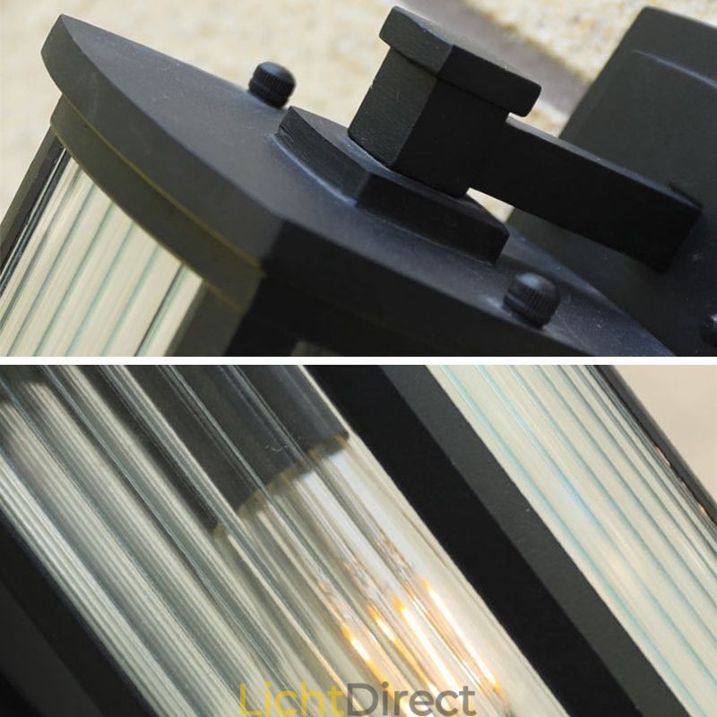 Moderne eenvoudige buitenlamp waterdichte vierkante kolom wandlamp binnenplaats gang