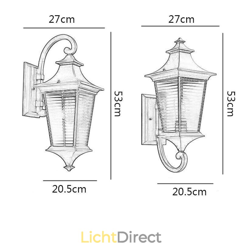 Moderne Buitenlamp Waterdichte Gazebo Wandlamp Binnenplaats Gang Tuin Balkon