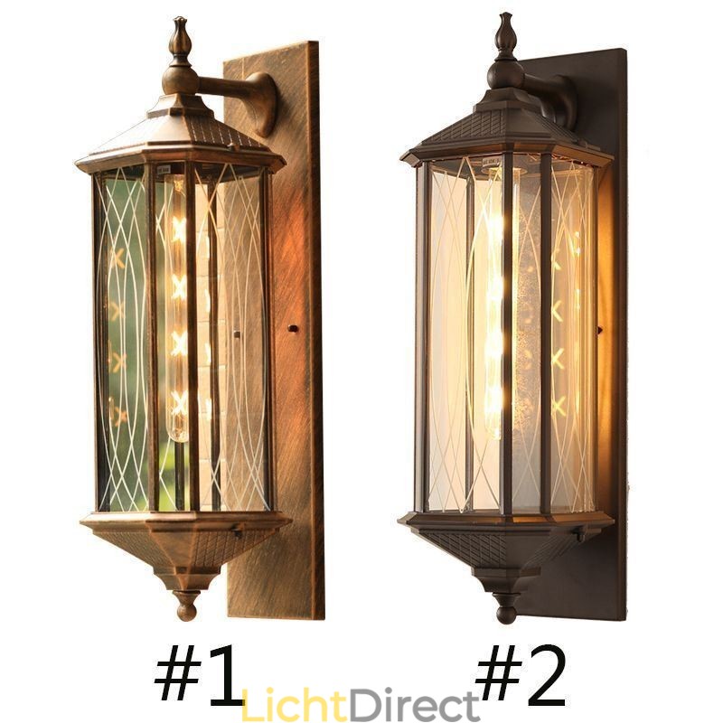 Chinese buitenwandlamp met enkele kop, waterdichte streamerwandlamp