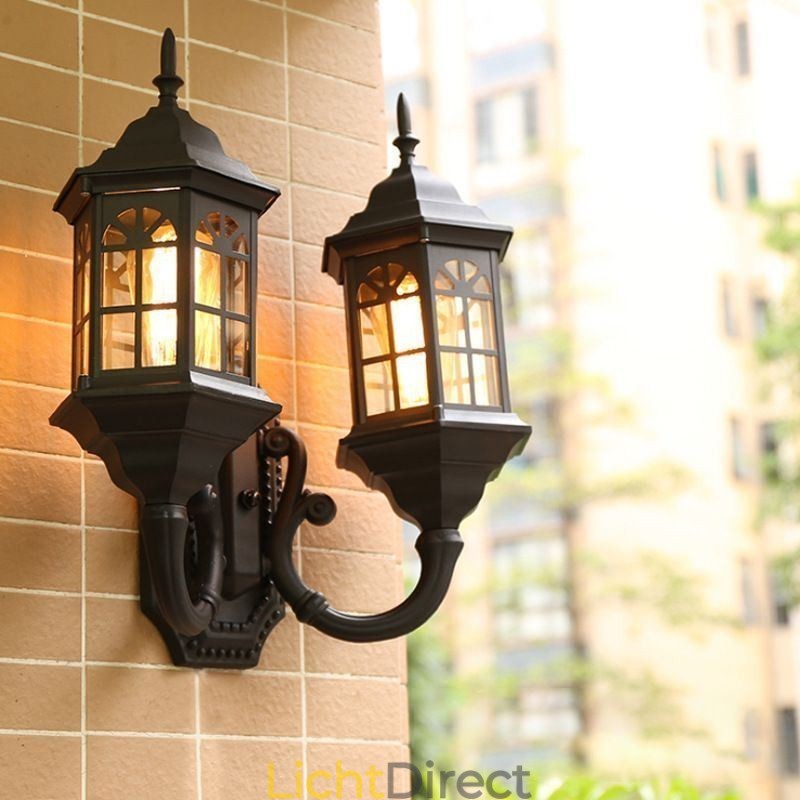 Europese Buiten Wandlamp Waterdichte Dubbele Kasteel Wandlamp