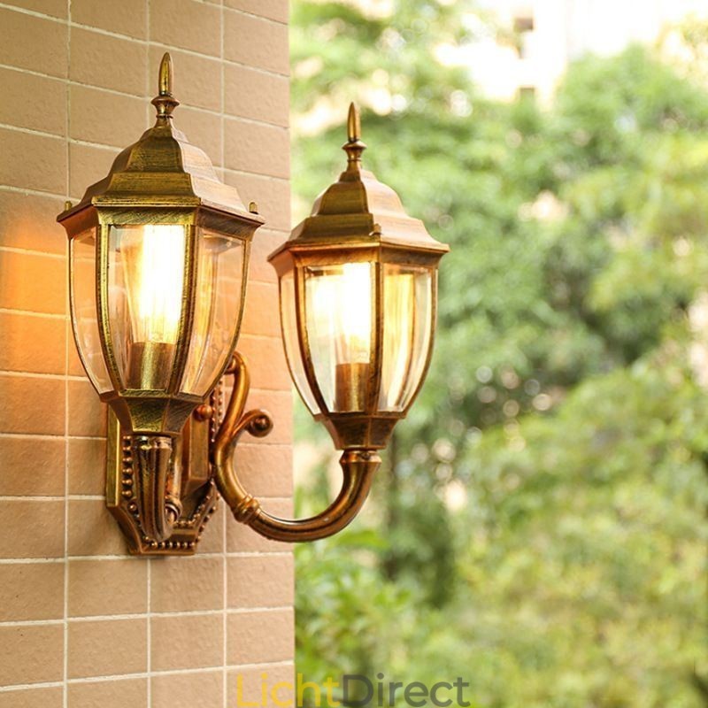 Europese Buiten Wandlamp Waterdichte Dubbele Kasteel Wandlamp
