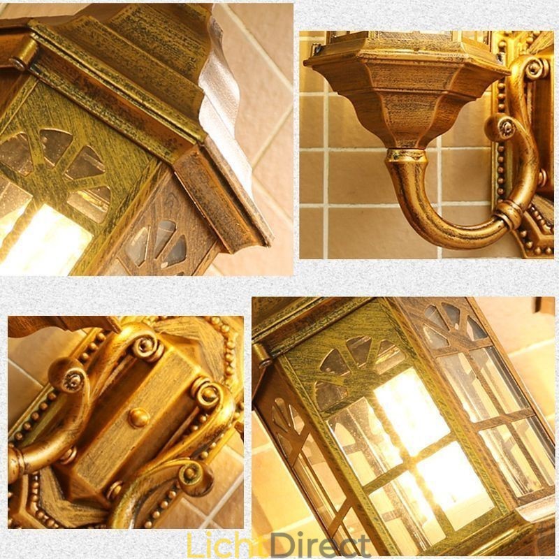 Europese Buiten Wandlamp Waterdichte Dubbele Kasteel Wandlamp