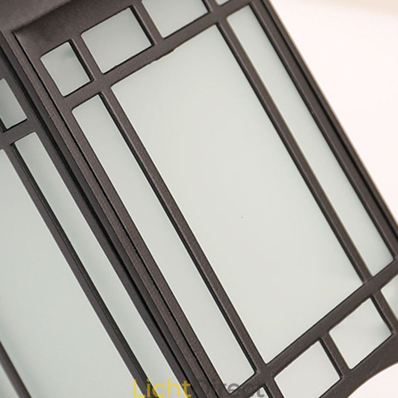 Chinese Stijl Buitenlamp Waterdicht Paviljoen Vorm Wandlamp Tuin Balkon