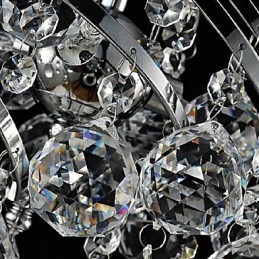 Moderne eigentijdse traditionele klassieke landelijke kristallen chroom kristallen kroonluchter hanglamp