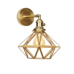 Moderne wandlamp met glazen kap