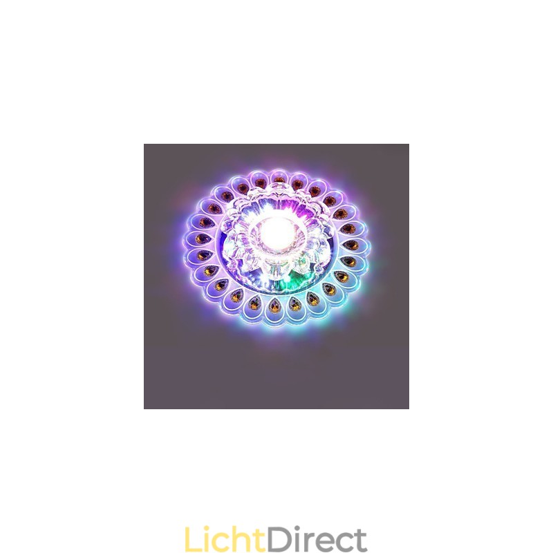 Kristallen plafondlamp Spotlight SMD 3W Creatieve lamp Buislamp Kleurrijke kleur Koepellamp