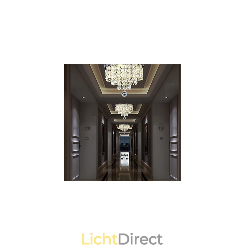 Moderne eigentijdse kristallen metalen inbouwkast