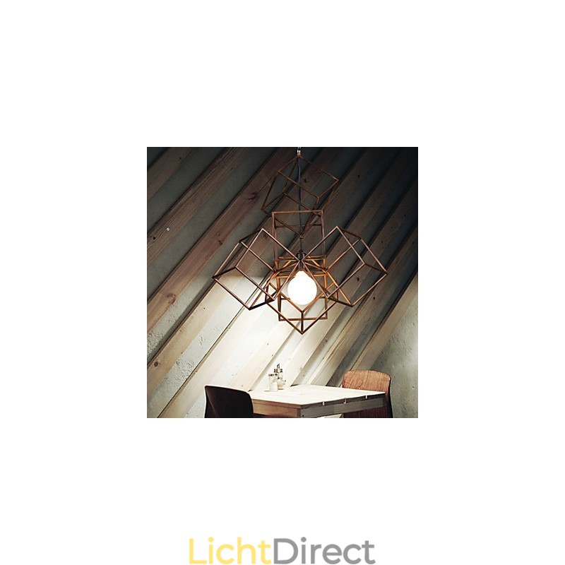 Hanglamp 1 licht vintage minimalistische ijzeren schilderij kroonluchter