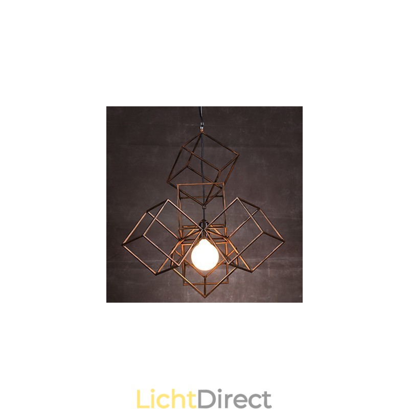Hanglamp 1 licht vintage minimalistische ijzeren schilderij kroonluchter