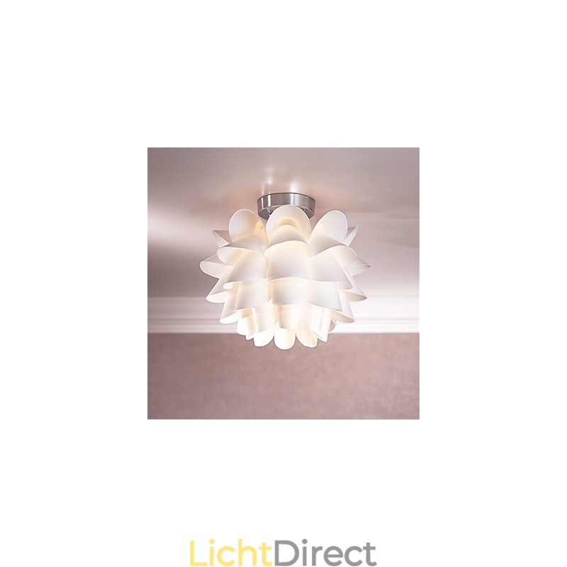 Witte Bloem Plafondlamp 1 Licht Hanglamp Armatuur