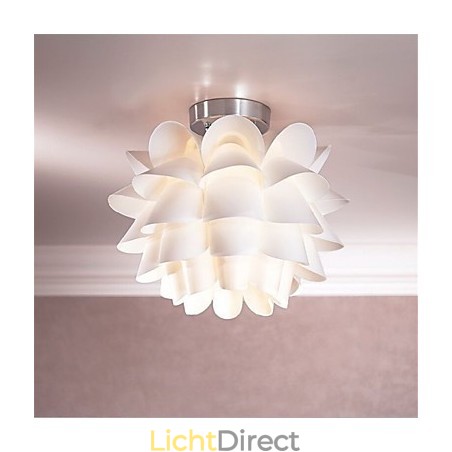 Witte Bloem Plafondlamp 1 Licht Hanglamp Armatuur